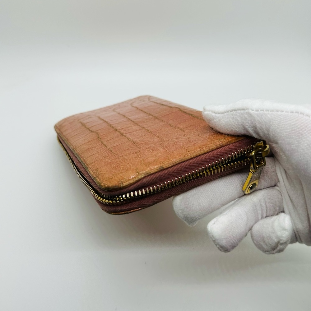 Miu Miu Large Crocodile Zip Around Wallet - image 4